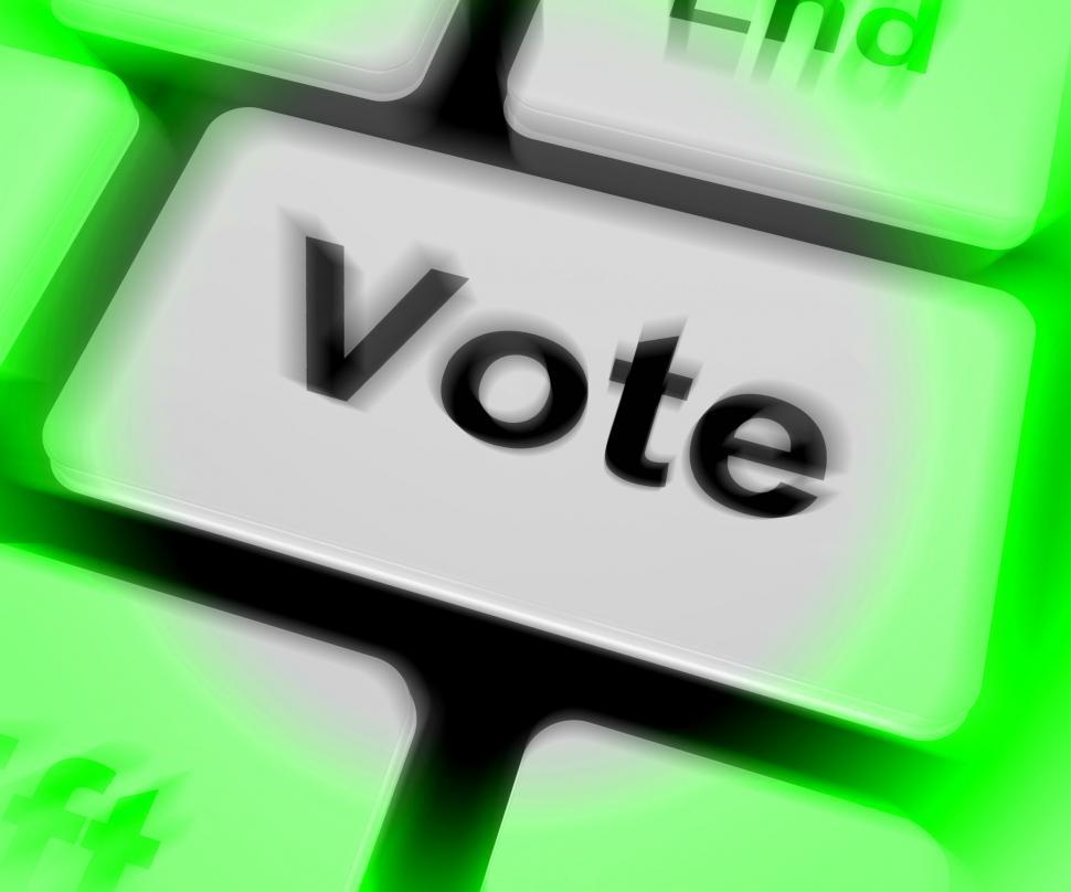 Free Image of Vote Keyboard Shows Options Voting Or Choice 