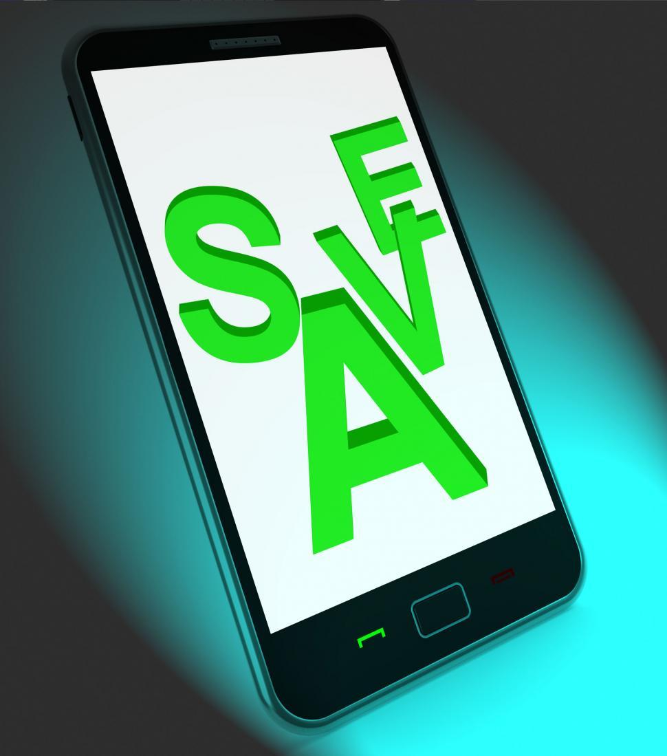 Free Image of Save On Mobile Shows Promotion Sales Discounts Or Clearance 