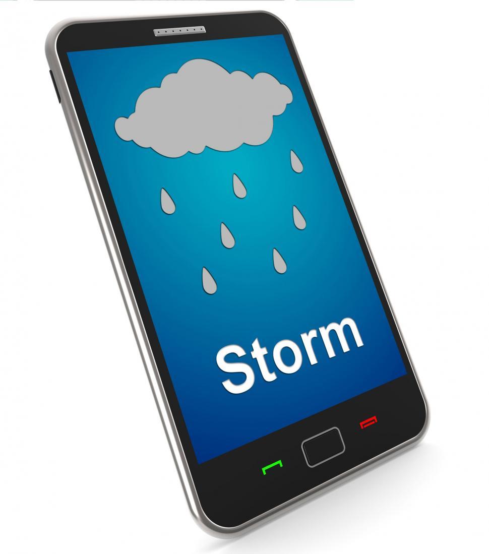Free Image of Showers On Mobile Means Rain Rainy Weather 