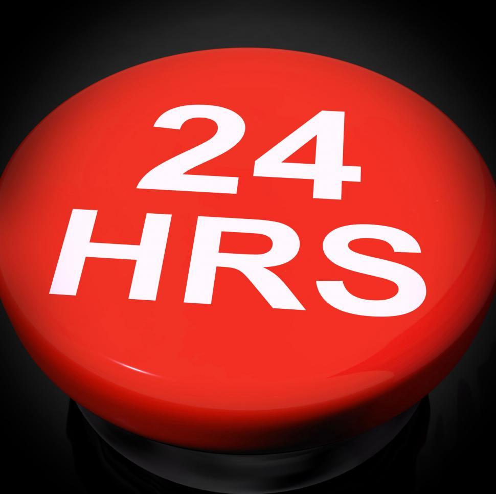 Free Image of Twenty Four Hours Switch Shows Open 24 hours 