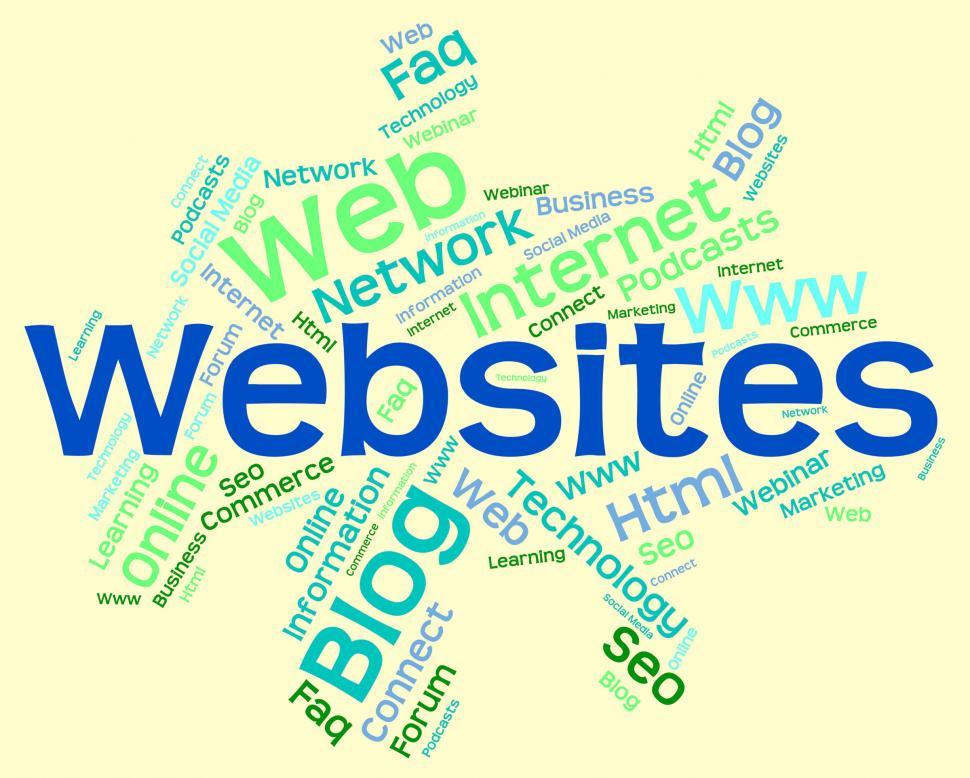 Free Image of Websites Word Represents Www Searching And Words 