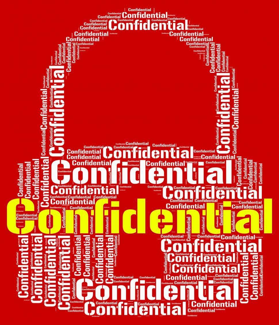 Free Image of Confidential Lock Means Restricted Words And Forbidden 