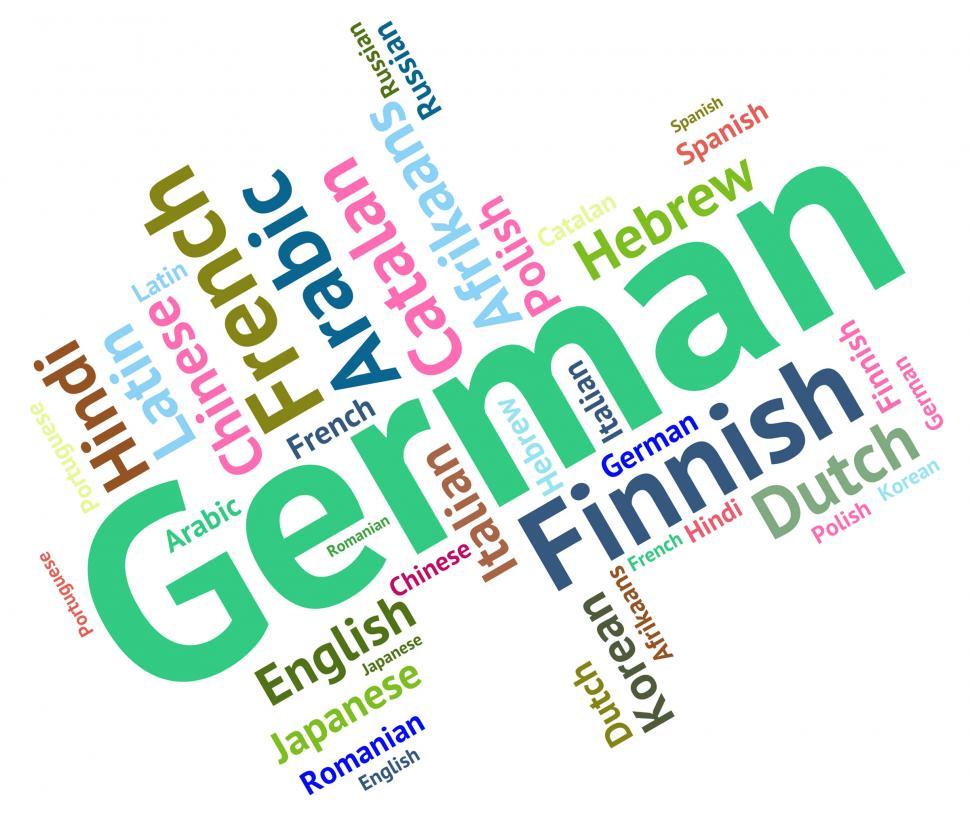 Free Image of German Language Shows Germany Communication And Words 