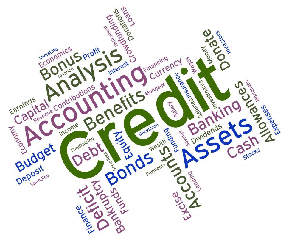 Free Image of Credit Word Indicates Debit Card And Bankcard 