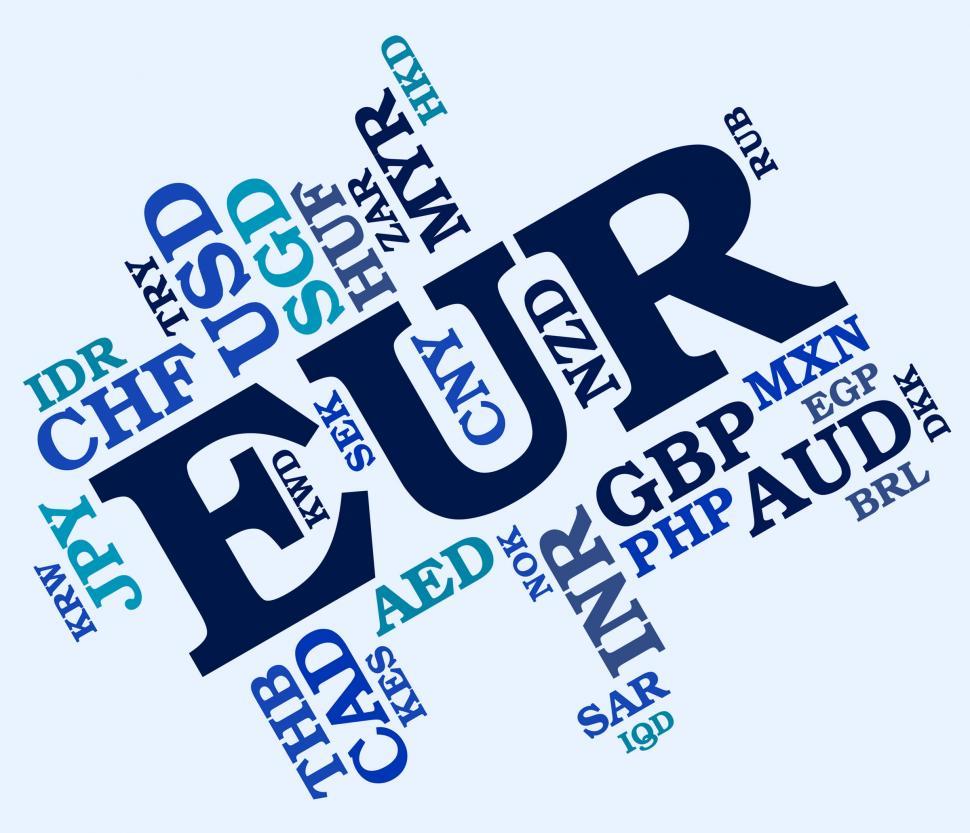 Free Image of Euro Word Means Worldwide Trading And Banknote 