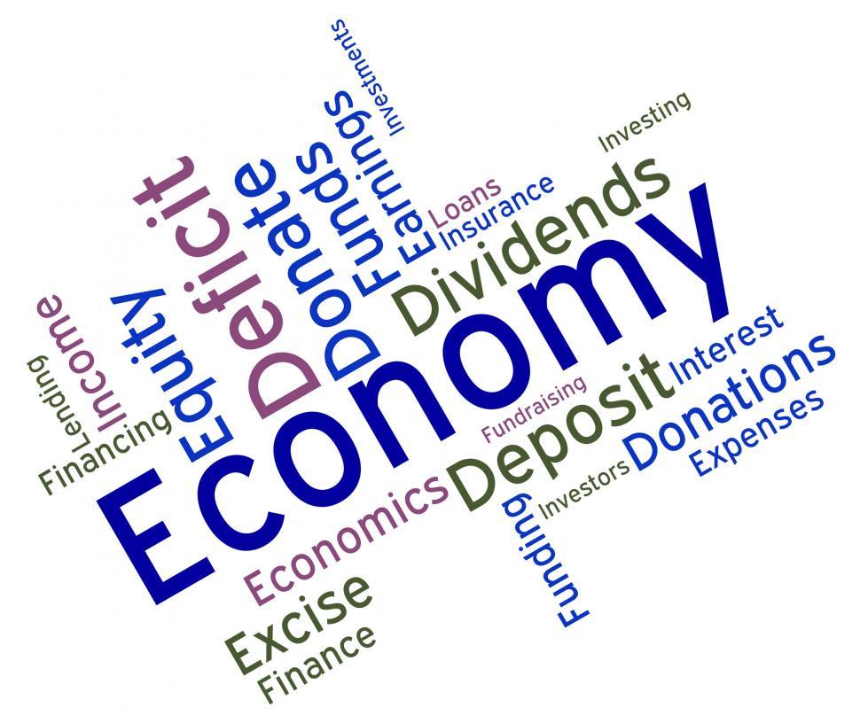 Free Image of Economy Word Means Micro Economics And Economical 