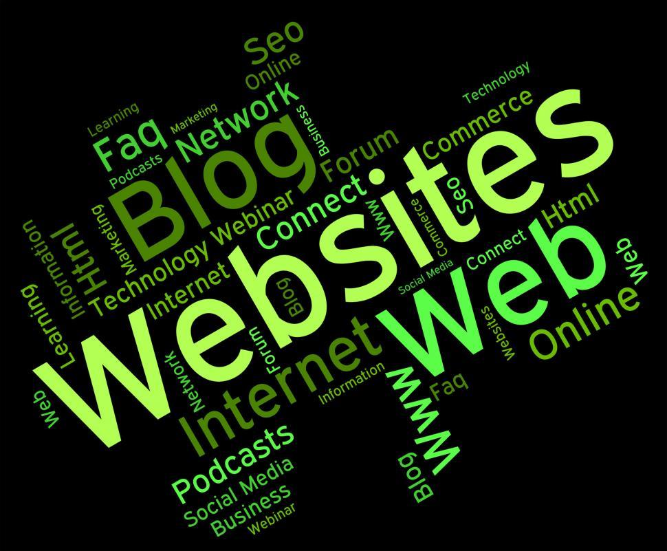 Free Image of Websites Word Means Online Words And Net 