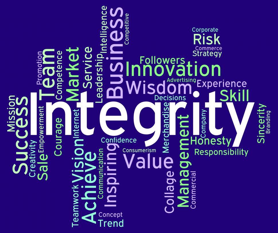 Free Image of Integrity Words Means Text Morality And Virtue 