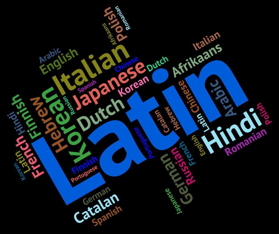 Free Image of Latin Language Means Words Communication And Word 