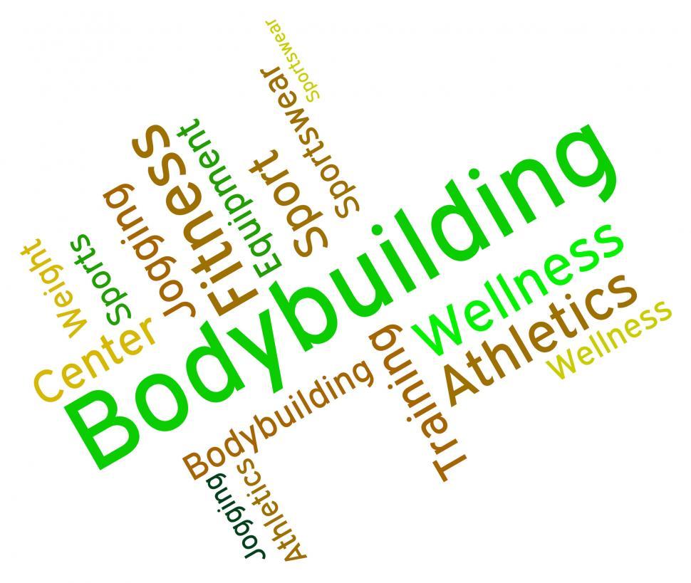 Free Image of Bodybuilding Word Represents Weight Training And Dumbbell 