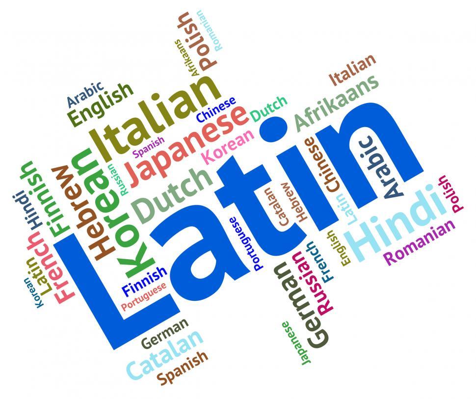 Free Image of Latin Language Represents Wordcloud Vocabulary And Lingo 