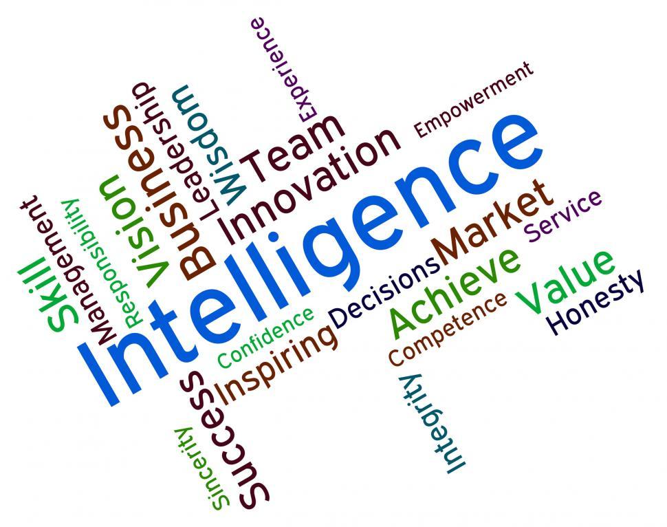 Free Image of Intelligence Words Represents Intellectual Capacity And Ability 