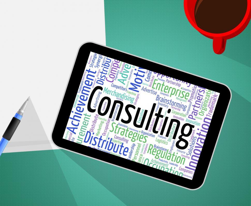 Free Image of Consulting Word Means Take Counsel And Ask 
