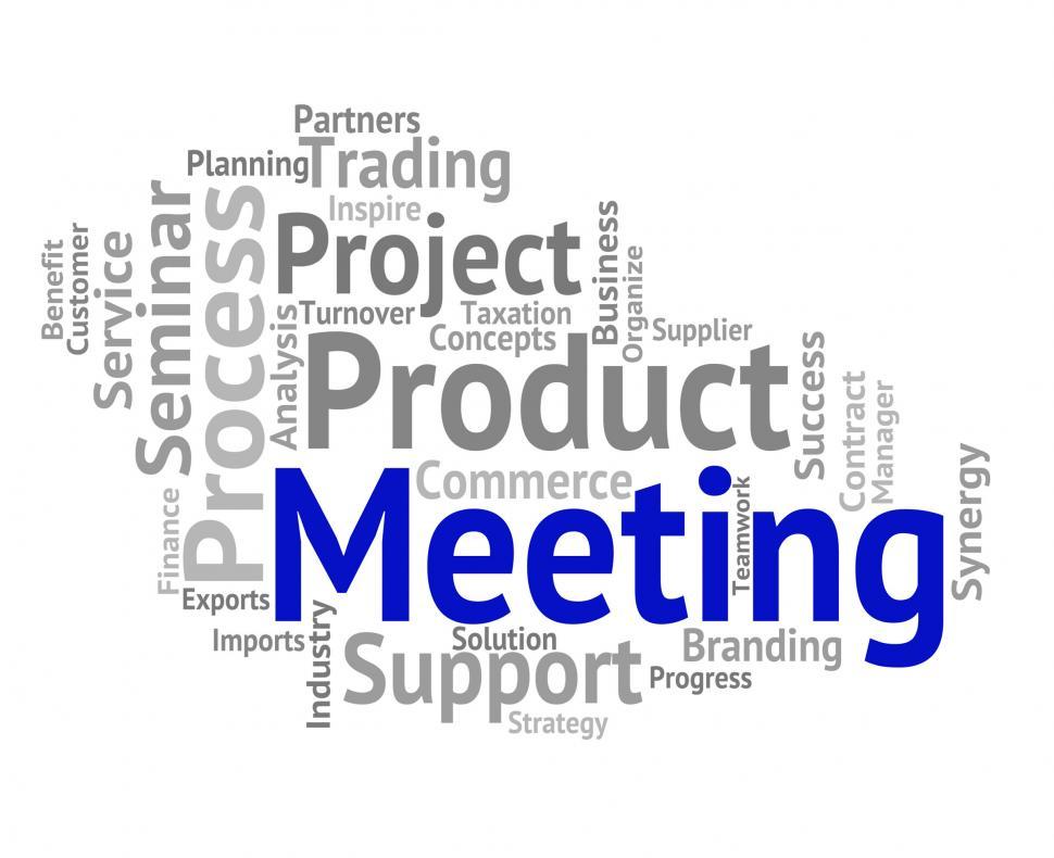Free Image of Meeting Word Means Get Together And Conclave 