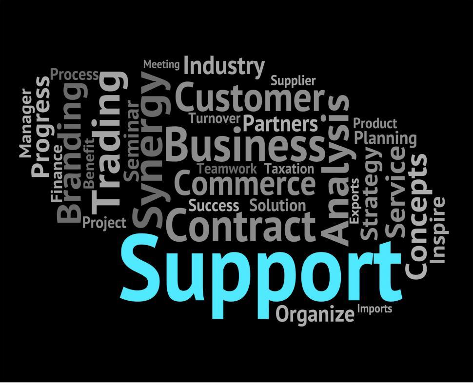 Free Image of Support Word Indicates Wordcloud Assist And Wordclouds 