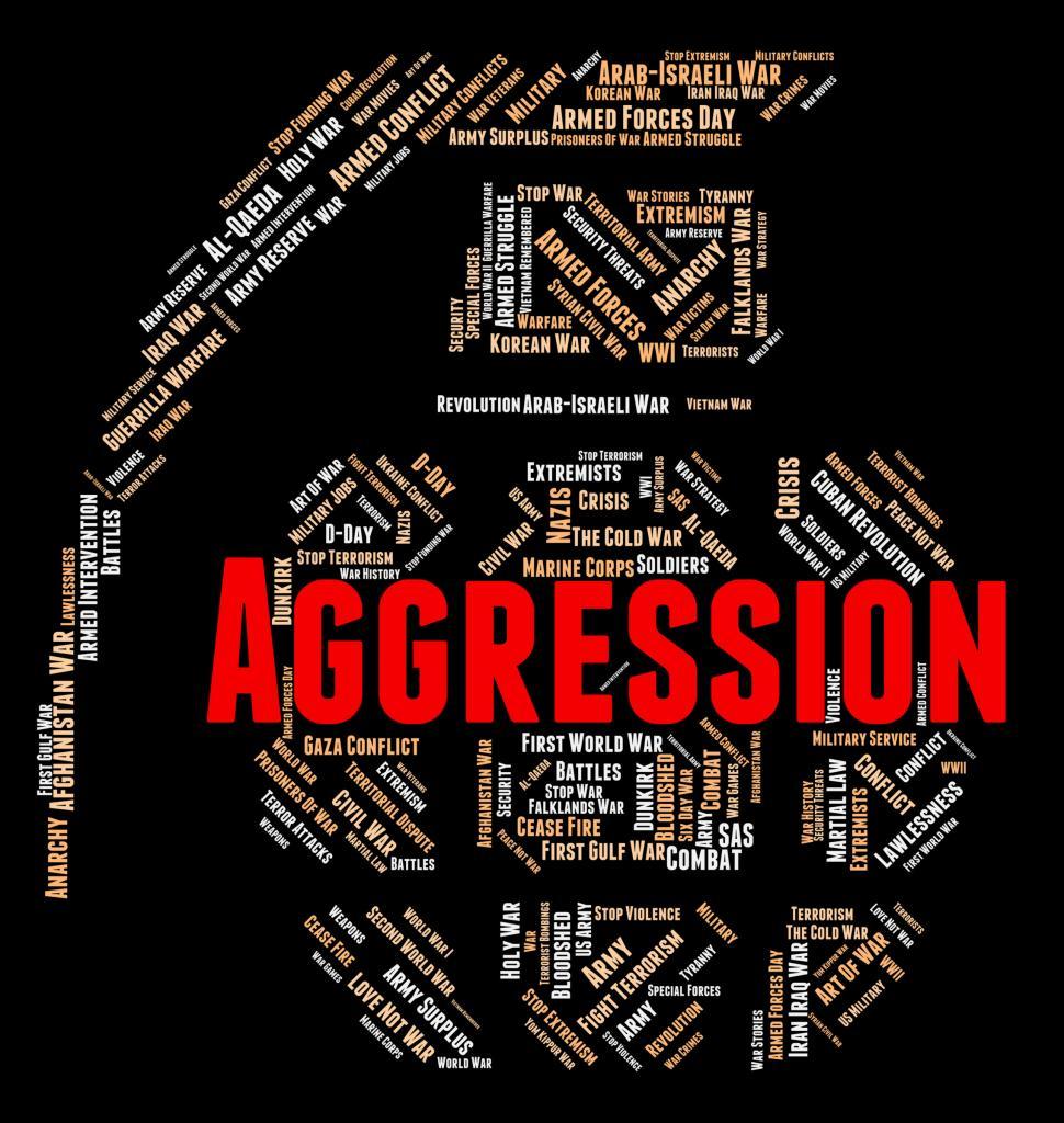 Free Image of Aggression Word Indicates Assault Wordcloud And Warmongering 