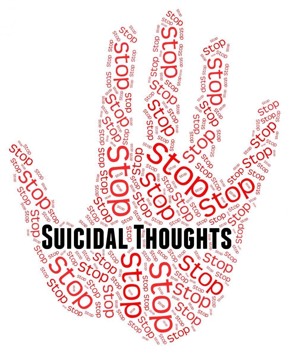 Free Image of Stop Suicidal Thoughts Indicates Suicide Crisis And Beliefs 