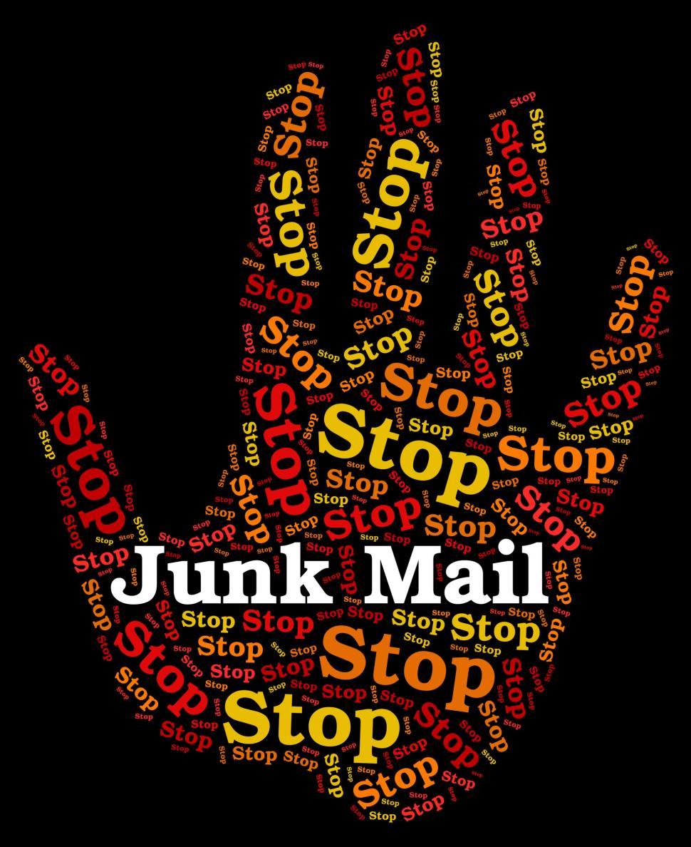 Free Image of Stop Junk Mail Means Warning Sign And Danger 