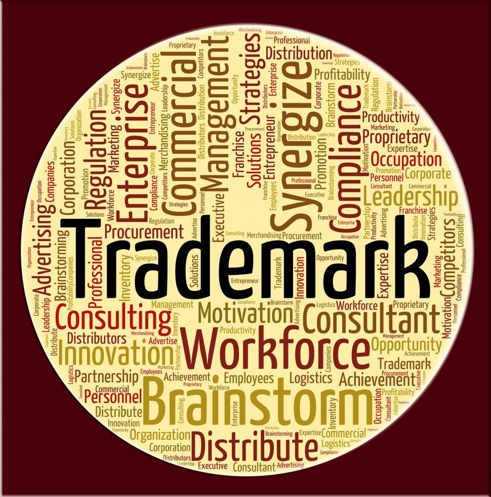Free Image of Trademark Word Means Proprietary Name And Emblem 