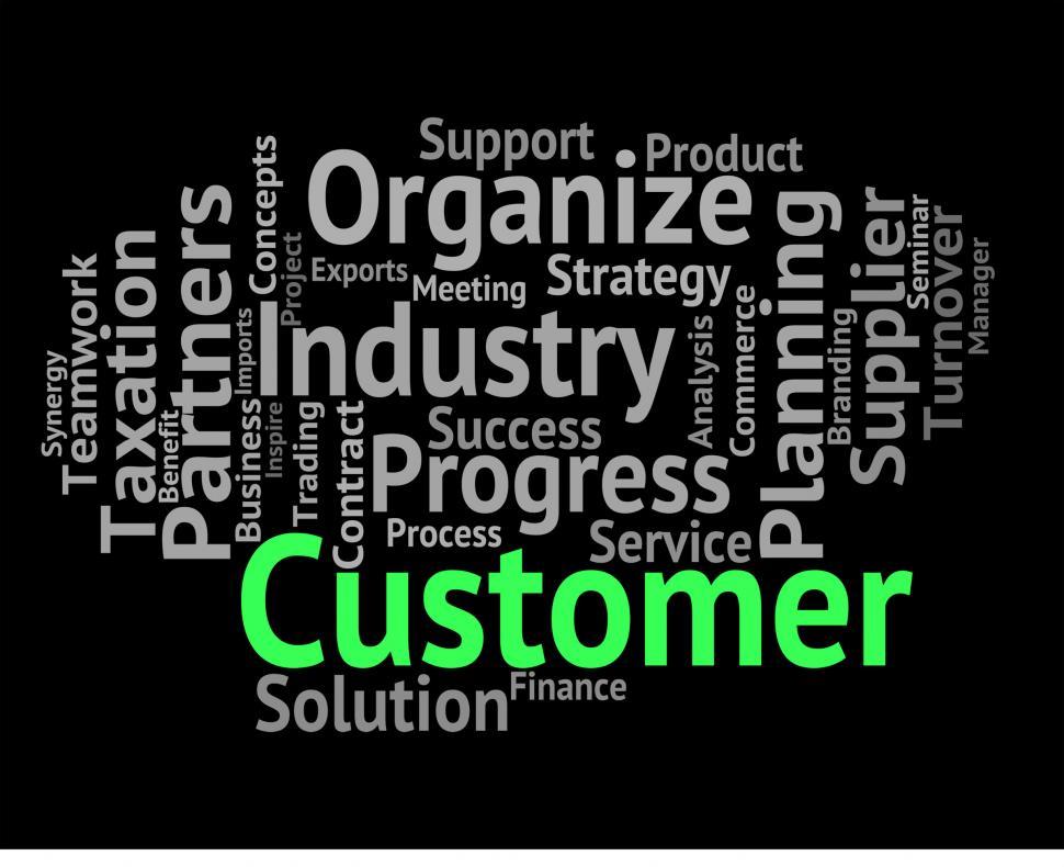 Free Image of Customer Word Shows Patrons Customers And Clientele 