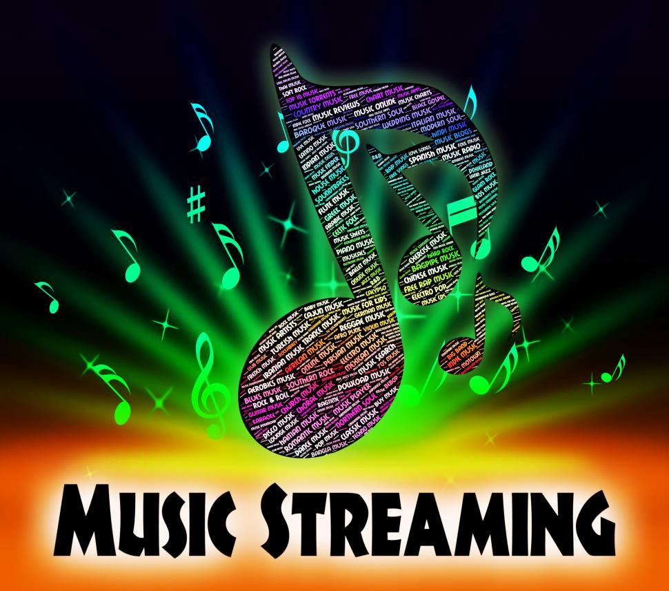 Free Image of Music Streaming Shows Sound Track And Acoustic 