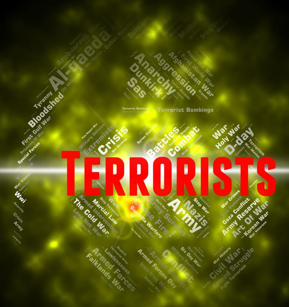 Free Image of Terrorists Word Indicates Urban Guerrilla And Anarchist 