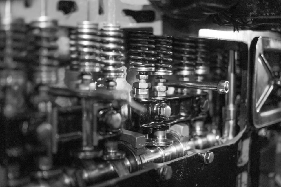 Free Image of Close Up of a Machine in a Factory 