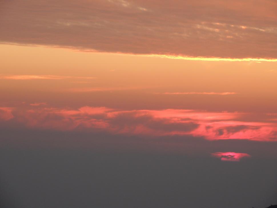 Free Image of Sun Set at hill station 