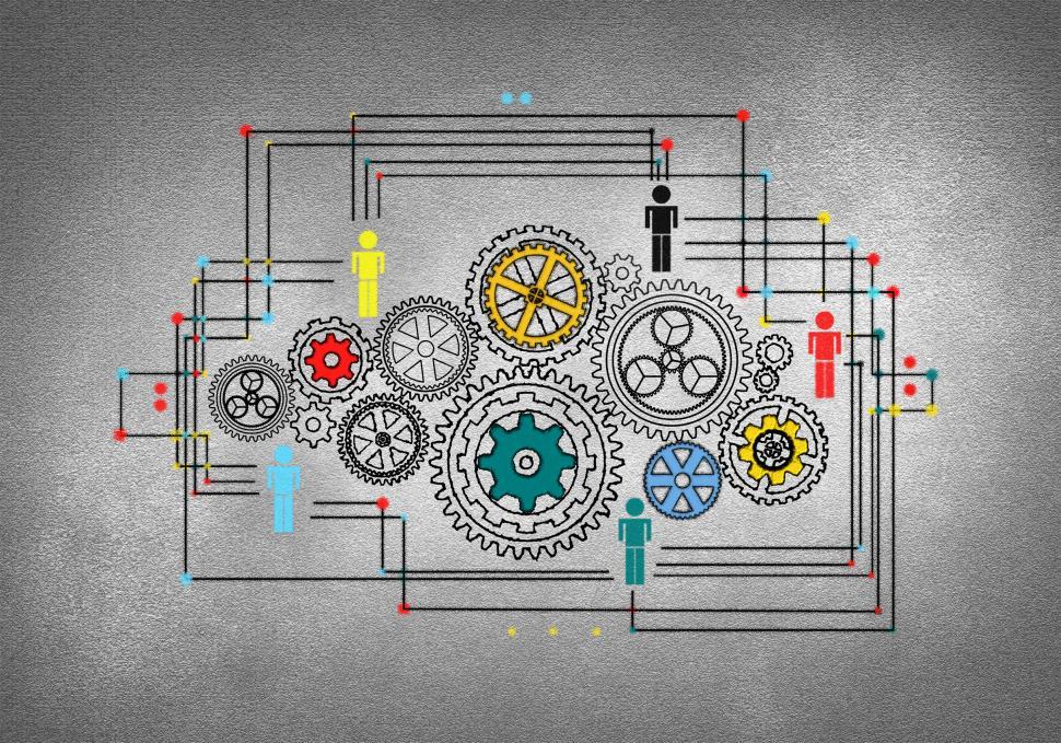 Free Image of People Working Within an Organization - Concept with Cogwheels 