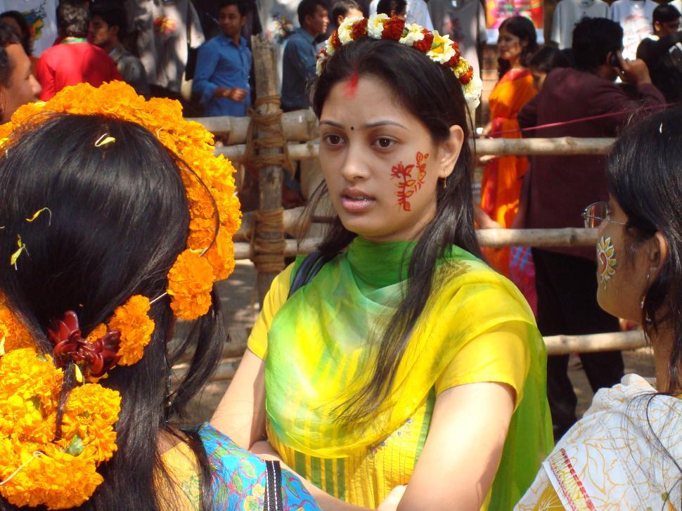 Free Image of Girls in Bengali New Year 