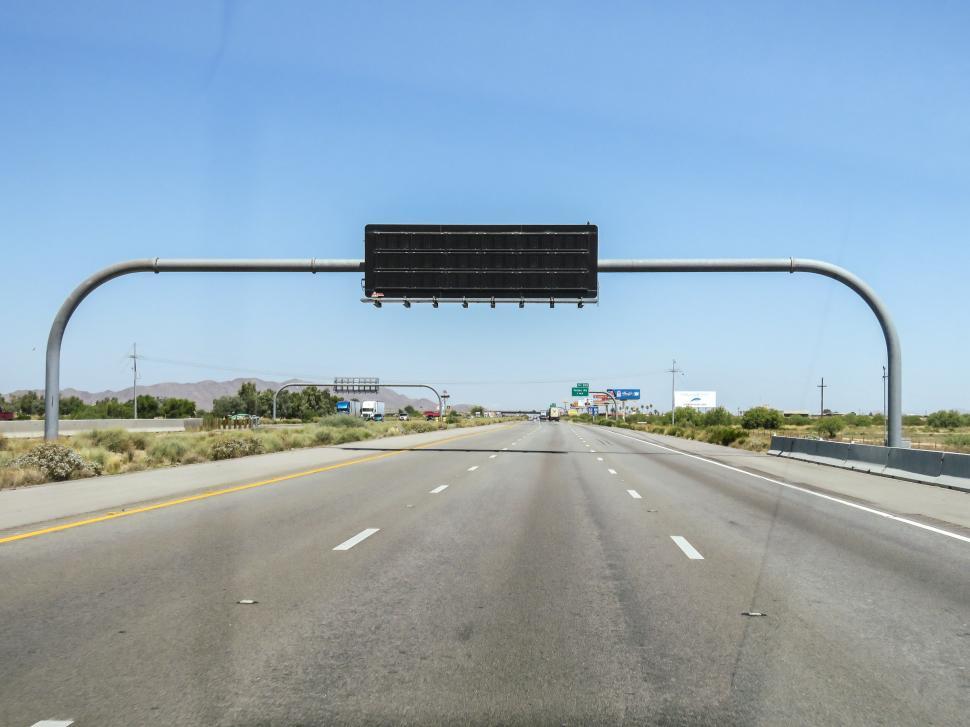 Free Image of Highway display sign 