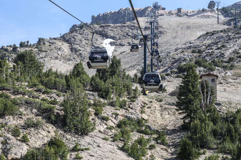 Free Image of Gondola cable cars during summer 