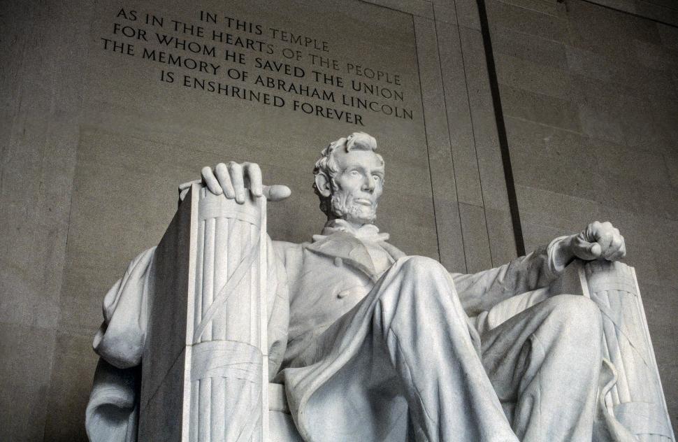 Free Image of Lincoln Memorial Inscription 