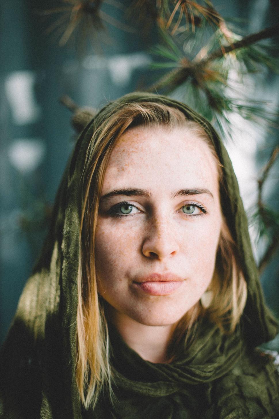 Free Image of Woman Wearing Hood 