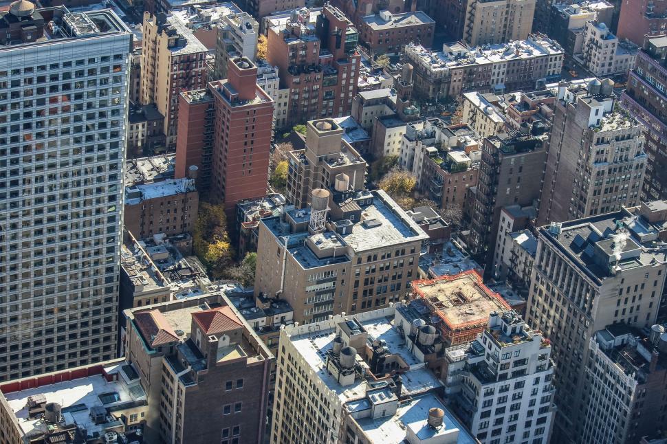 Free Image of Aerial View of a City With Tall Buildings 