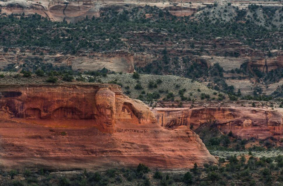 Free Image of Red Rock Formation in Desert 