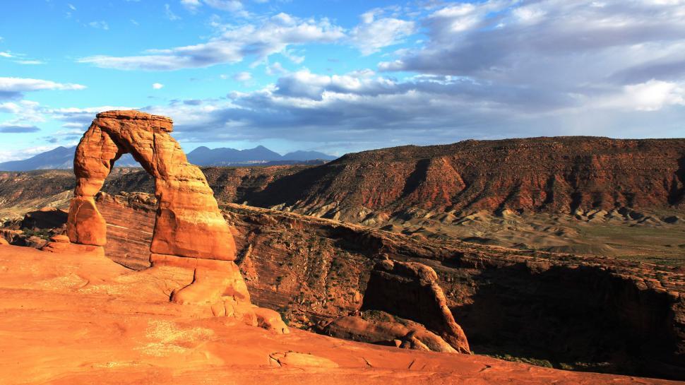 Free Image of Massive Rock Formation in Desert 