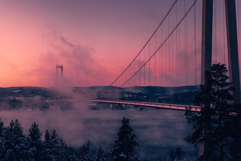 Free Image of Bridge Crossing Over a River 