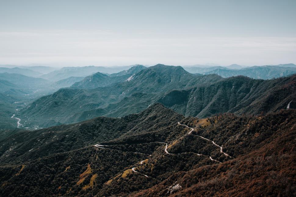 Free Image of Panoramic View of Mountains From High Elevation 