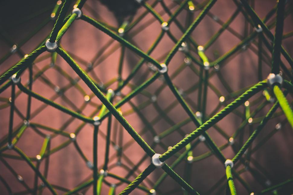 Free Image of Close Up of a Wire Mesh Fence 