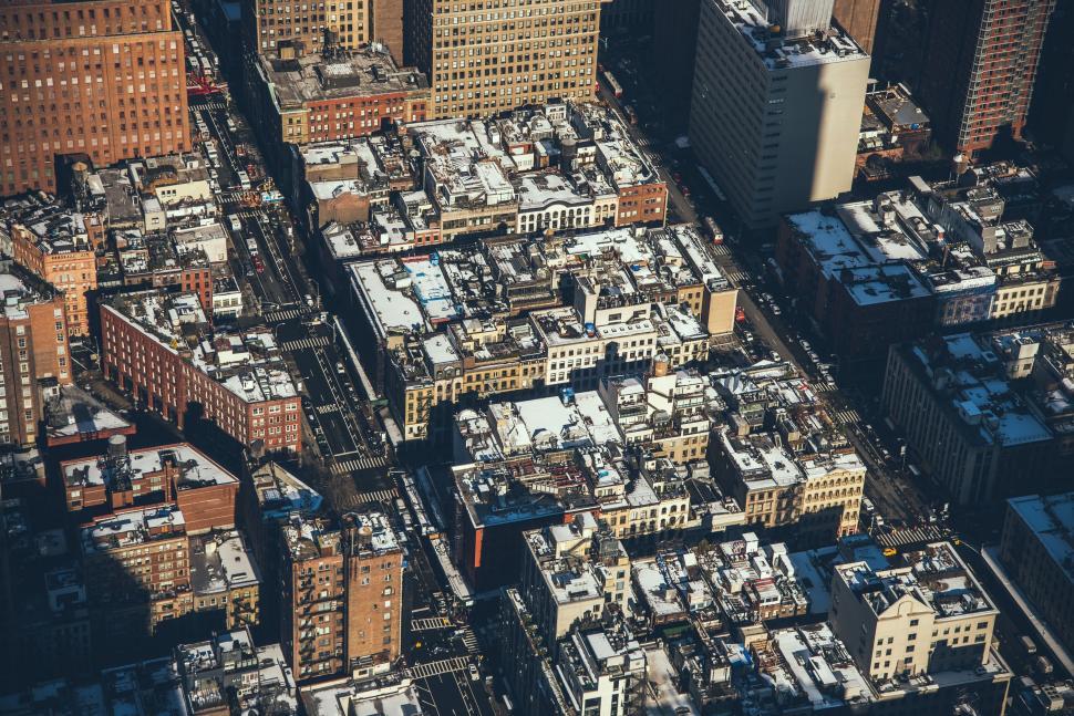 Free Image of Aerial View of a City With Tall Buildings 