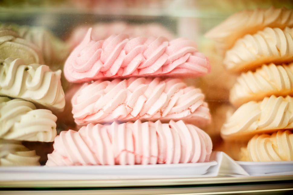 Free Image of Assorted Cookies Display Case 