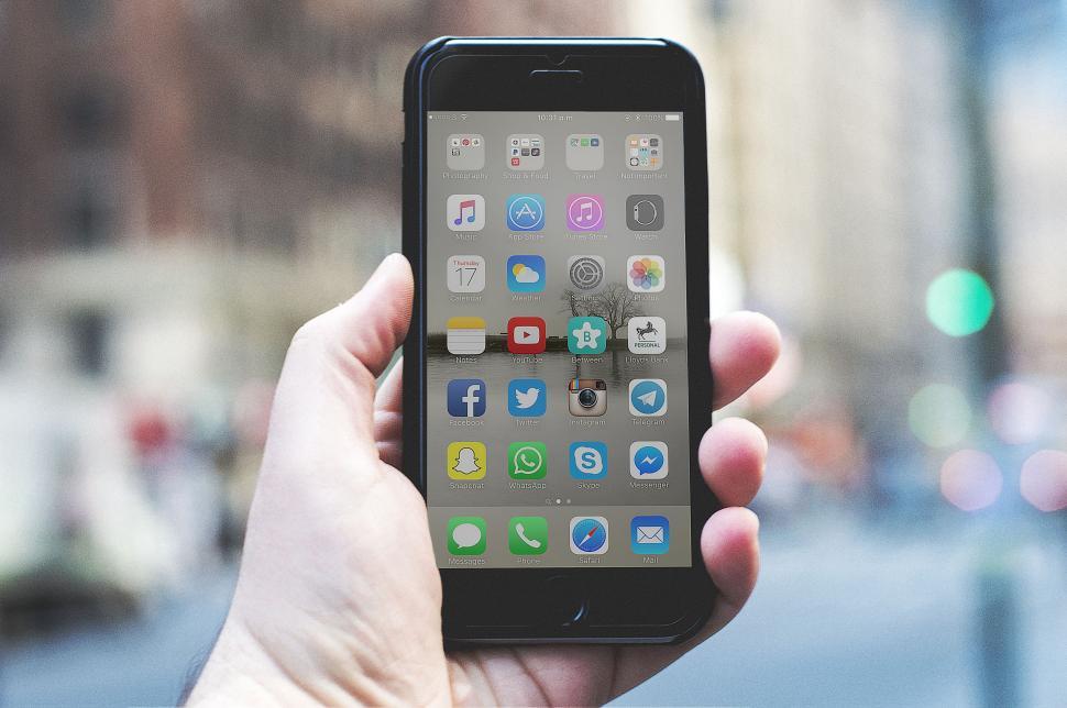 Free Image of Person Holding Smartphone in Hand 