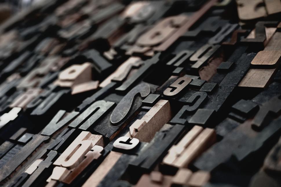 Free Image of Close up of Various Types of Letters 