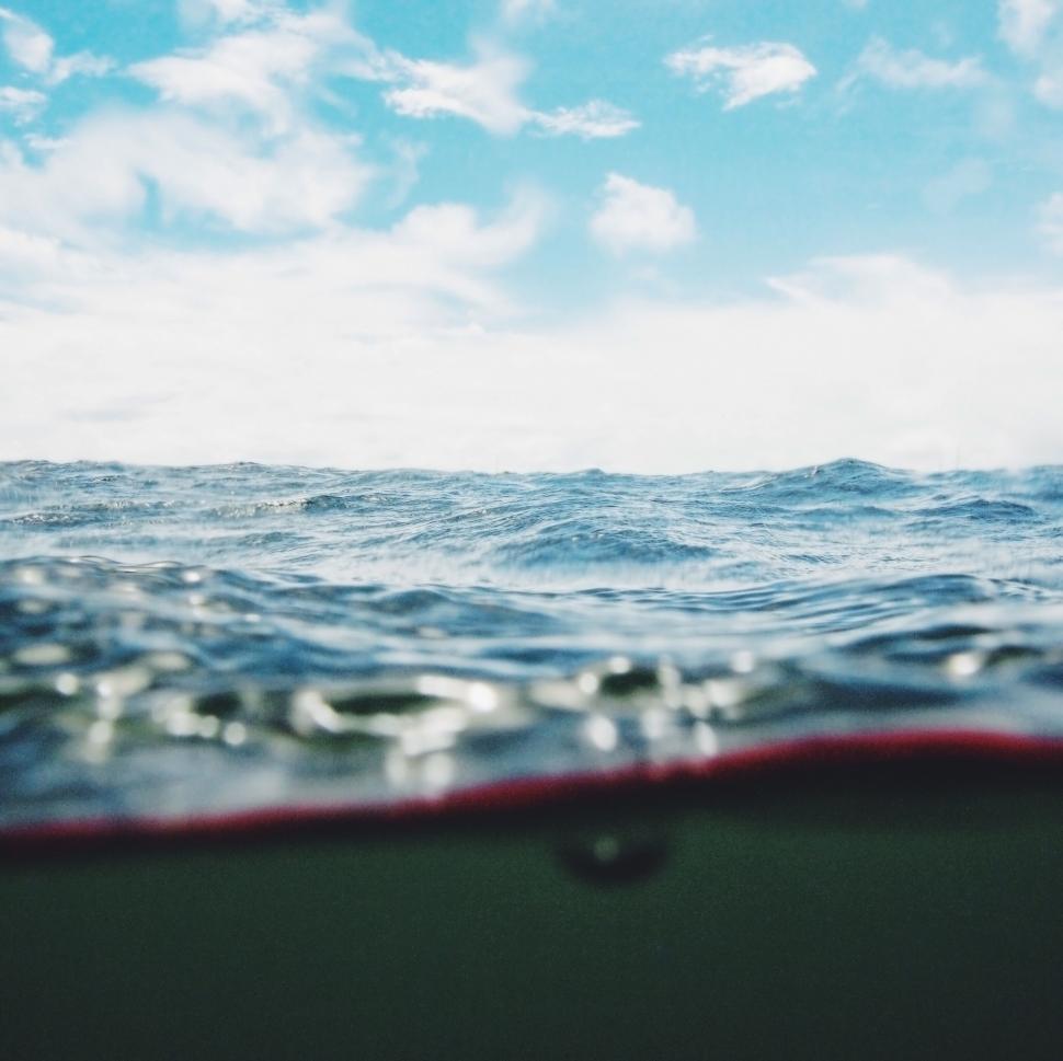 Free Image of Viewing a Body of Water From a Boat 