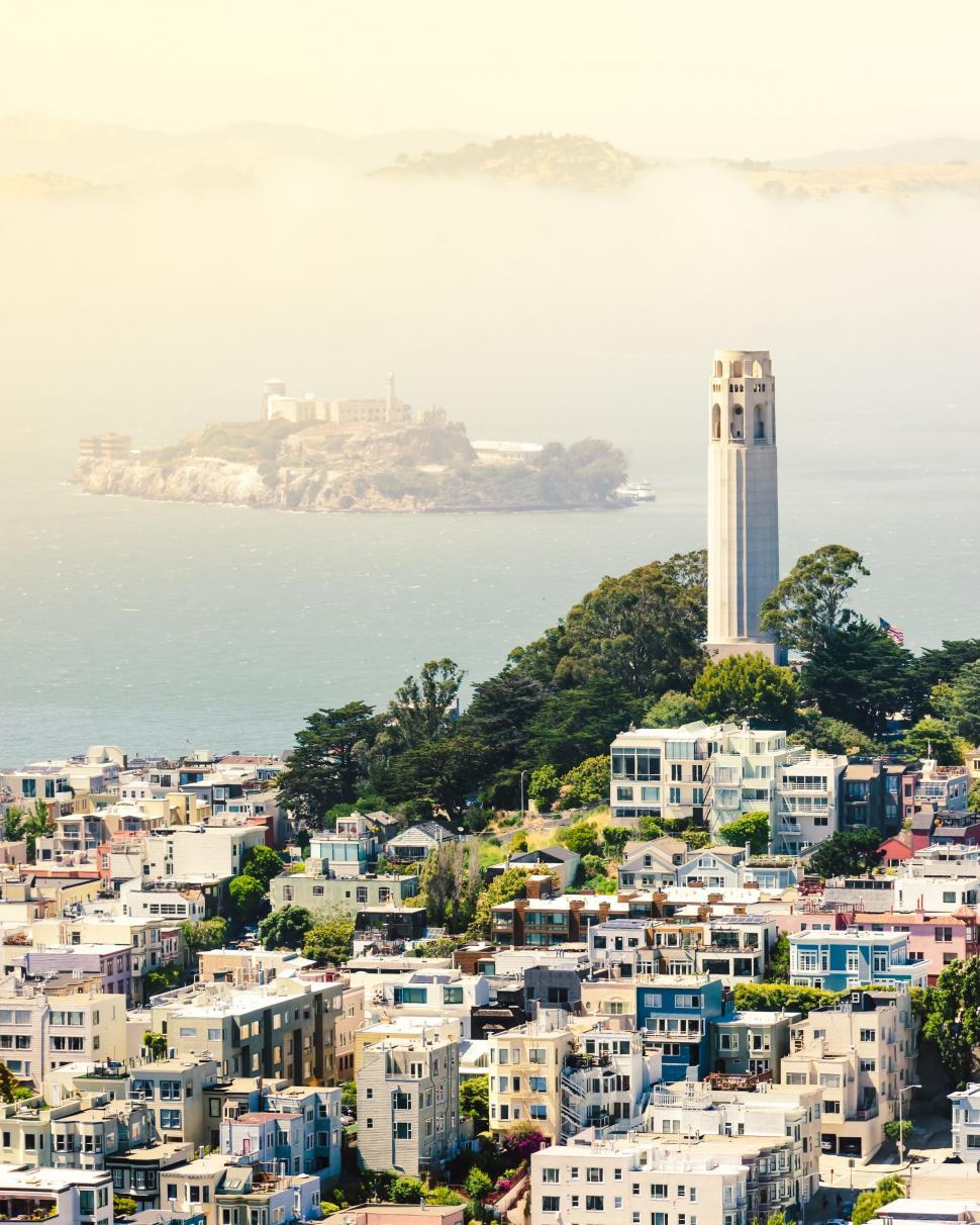 Free Image of Cityscape With Clock Tower in the Background 