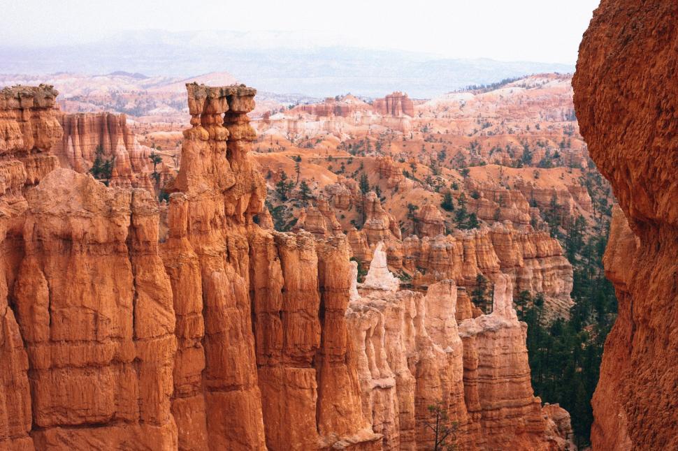 Free Image of Overlooking a Rocky Landscape 