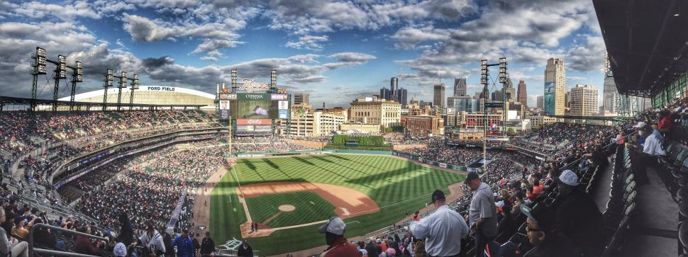 Free Image of A Baseball Stadium Filled With Spectators 