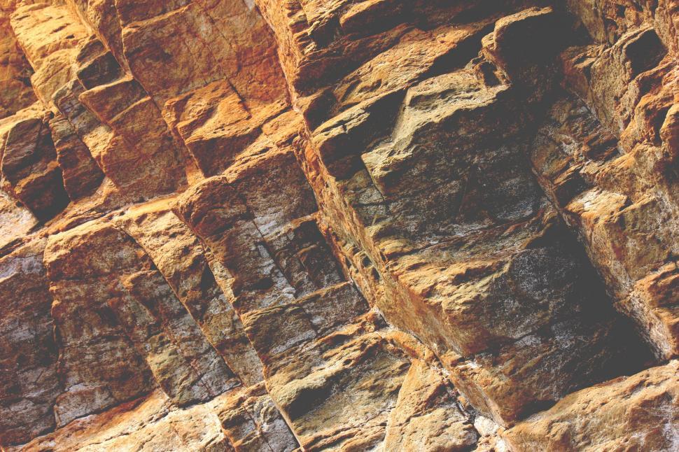 Free Image of Majestic Rock Formation Against Sky Background 