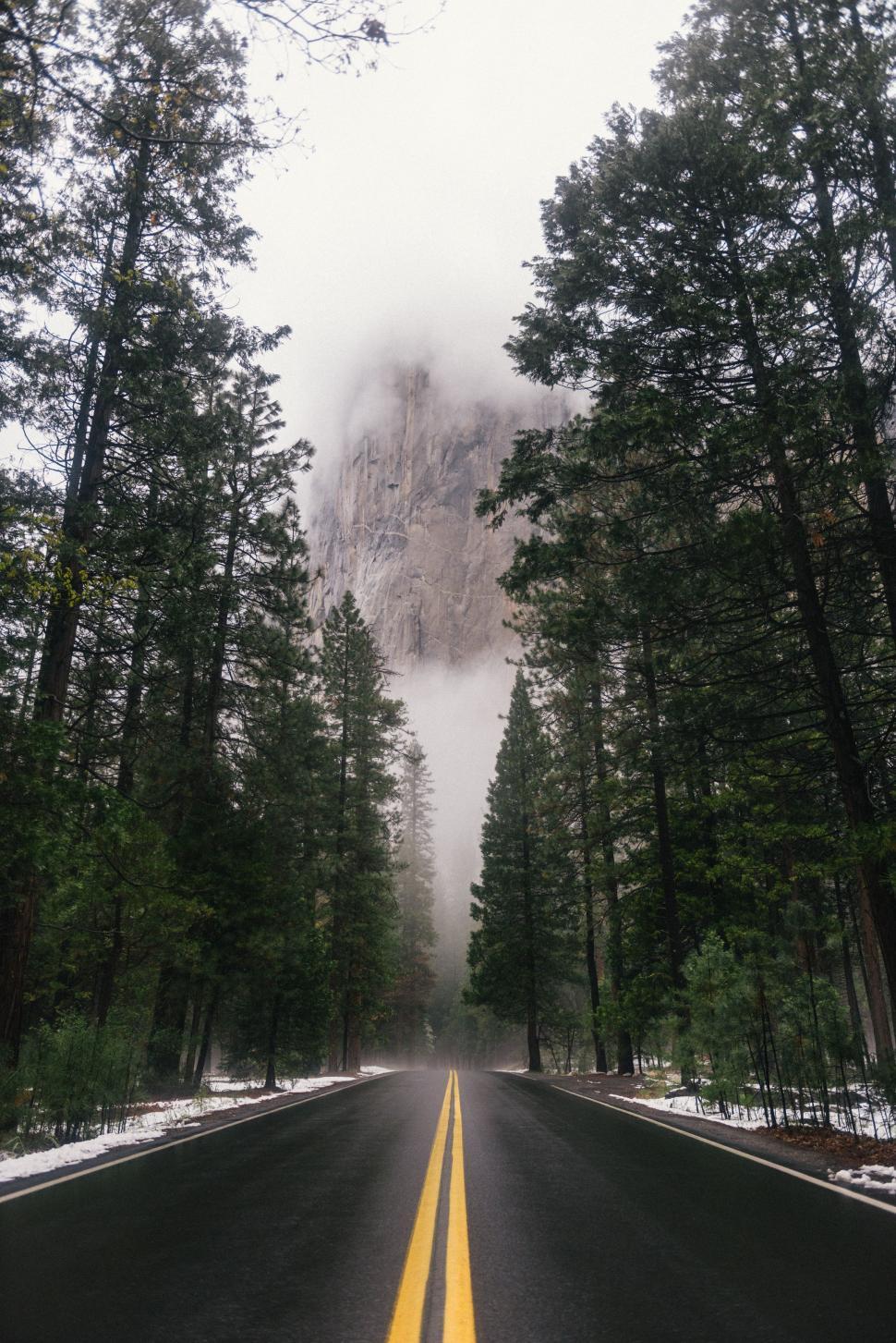 Free Image of Long Road Leading to Mountain 